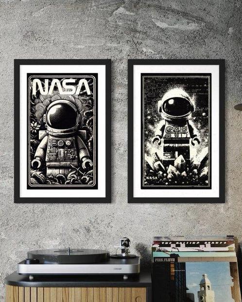 Æ (XX) - LEGO Space Diptych – Collectible! Hand-Painted &, Kinderen en Baby's, Speelgoed | Duplo en Lego