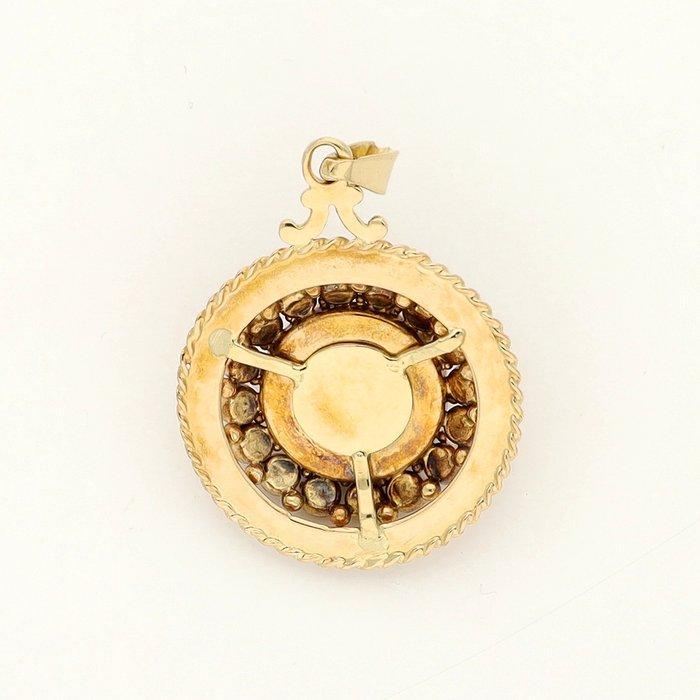 Hanger - 14 karaat Geel goud - Granaat, Sieraden, Tassen en Uiterlijk, Antieke sieraden