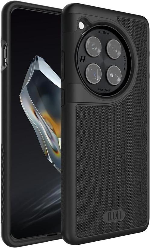 Tudia OnePlus 12 Hoesje MergeGrip Zwart, Telecommunicatie, Mobiele telefoons | Hoesjes en Frontjes | Overige merken, Hoesje of Tasje