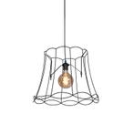 Retro hanglamp zwart 50 cm - Granny Frame, Nieuw, Overige materialen, Retro, 75 cm of meer