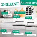 2dekans | Avalo Vershoudbakjes - 30 Delige set - BPA Vrij, Ophalen of Verzenden, Zo goed als nieuw