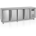 RVS Gekoelde Werkbank | 4 deuren | 223x60x88(h)cm, Zakelijke goederen, Horeca | Keukenapparatuur, Verzenden, Nieuw in verpakking