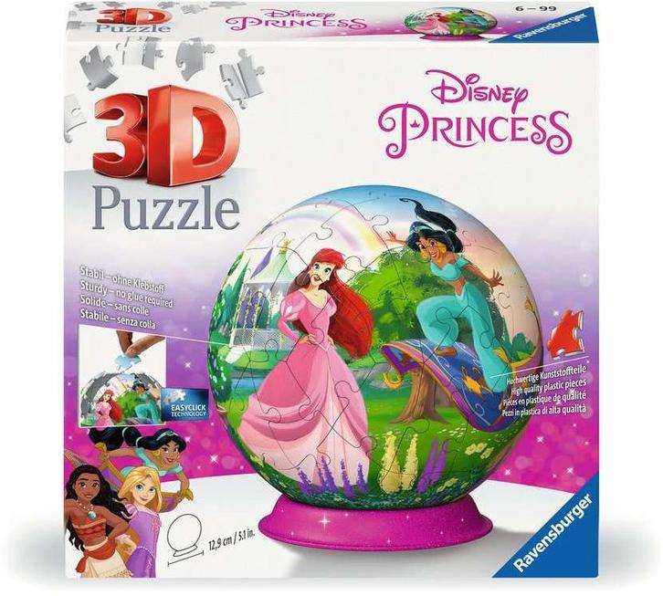 Disney Princess 3D Puzzel (72 stukjes) | Ravensburger -, Hobby en Vrije tijd, Denksport en Puzzels, Nieuw, Verzenden