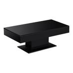 Salontafel Lünen met opbergruimte 110x60x40 cm zwart, Verzenden, Nieuw