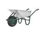 Veiling - Kruiwagen 100 Liter - Luchtbanden - Zilver - Max., Nieuw