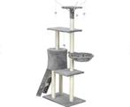 Krabpaal kattenboom XXL 135 x 97 x 55 cm grijs, Ophalen of Verzenden, Nieuw