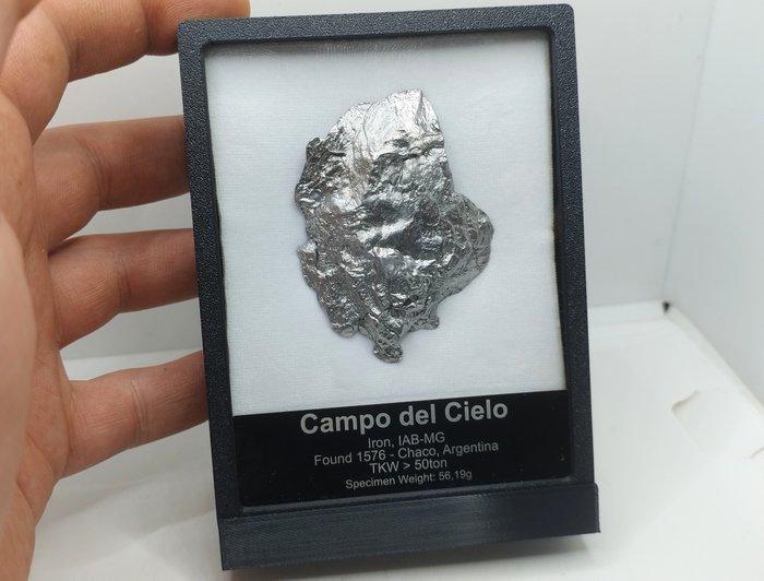 Prachtige meteoriet in een elegante doos Campo Del Cielo uit, Verzamelen, Mineralen en Fossielen