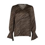 Marc Aurel • zwarte gestreepte blouse • 36, Kleding | Dames, Tops, Nieuw, Marc Aurel, Bruin, Maat 36 (S)
