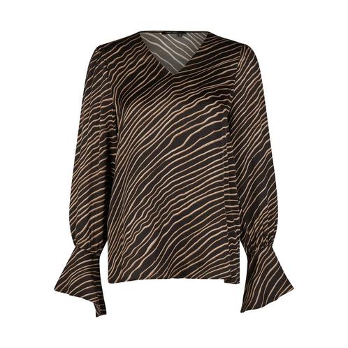 Marc Aurel • zwarte gestreepte blouse • 36, Kleding | Dames, Tops, Bruin, Nieuw, Maat 36 (S), Verzenden