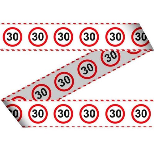 Afzetlint 30 Jaar Verkeersbord 15m, Hobby en Vrije tijd, Feestartikelen, Nieuw, Verzenden