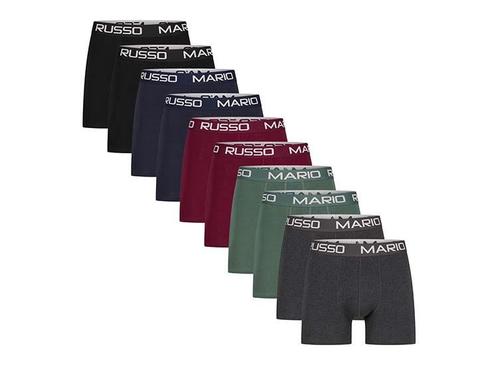 10-pack Mario Russo boxershorts - herenboxers - all season-L, Kleding | Heren, Ondergoed, Verzenden