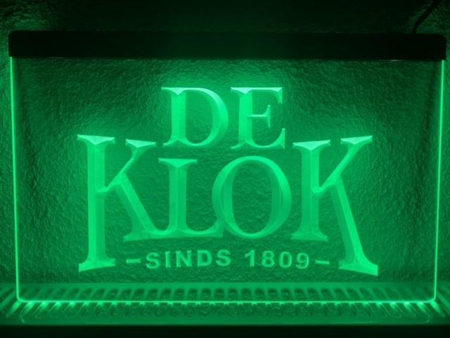 De klok bier neon bord lamp LED cafe verlichting reclame lic, Verzamelen, Merken en Reclamevoorwerpen, Nieuw, Verzenden