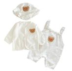 3-delig mouwloos baby pakje met zonnehoedje en vestje, Kinderen en Baby's, Babykleding | Maat 62, Nieuw, Jongetje of Meisje, Setje