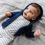 Rompertje Pieter (blue sky stripe), Kinderen en Baby's, Babykleding | Maat 56, Nieuw, Nacht- of Onderkleding, Verzenden, Quapi