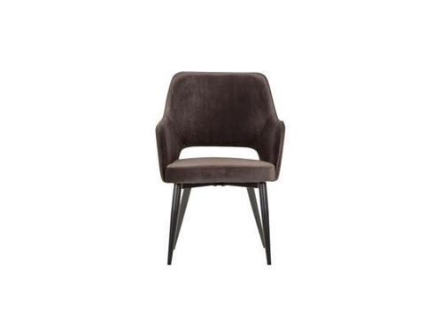 Veiling -  2 stuks eetkamerstoel Puck fluweel antracietgrijs, Antiek en Kunst, Antiek | Meubels | Stoelen en Banken