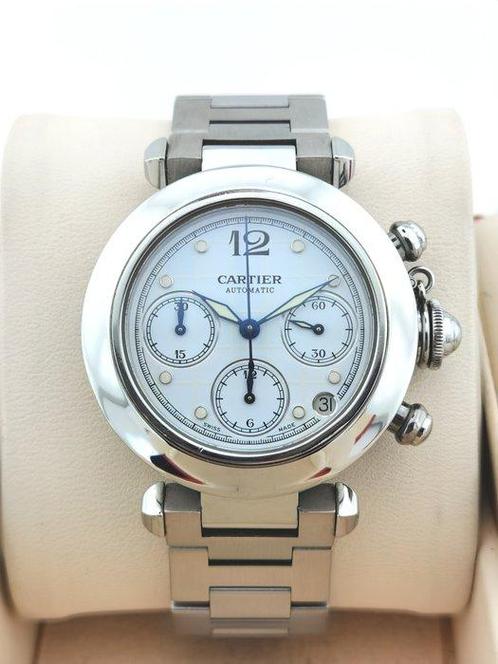 Cartier - Pasha Chronograph - 2412 - Unisex - 2000-2010, Sieraden, Tassen en Uiterlijk, Horloges | Heren