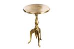 Barok bijzettafel SAVOY 55cm goud metalen driepoot rond, Ophalen of Verzenden, Nieuw