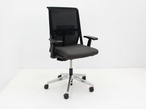 Bureaustoel  Comforto D5965 - stof bruin - voet chroom - 3-D, Huis en Inrichting, Bureaus, Ophalen of Verzenden