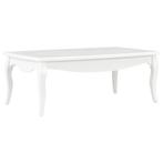 Salontafel Wit Grenen 110cm | Retourdeal | 56% Korting, Huis en Inrichting, Franse stijl, 100 tot 150 cm, Nieuw, Minder dan 50 cm