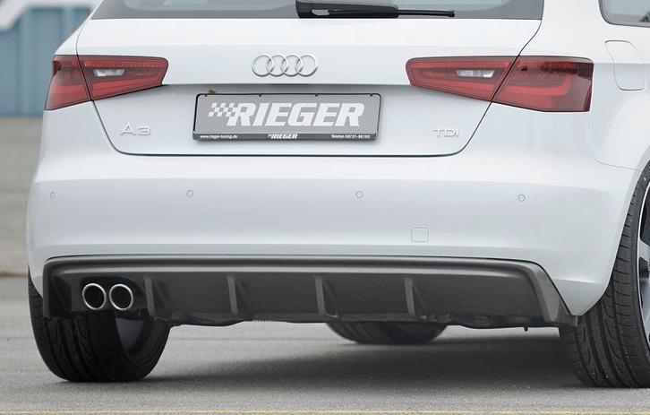Rieger diffuser | A3 (8V): 07.12-08.16 (tot Facelift) - 3-dr, Auto-onderdelen, Carrosserie en Plaatwerk, Nieuw, Audi, Verzenden