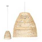 AANBIEDING - LED Hanglamp E27 bamboe 30cm | Rango, Huis en Inrichting, Lampen | Hanglampen, Ophalen of Verzenden, Nieuw, Minder dan 50 cm