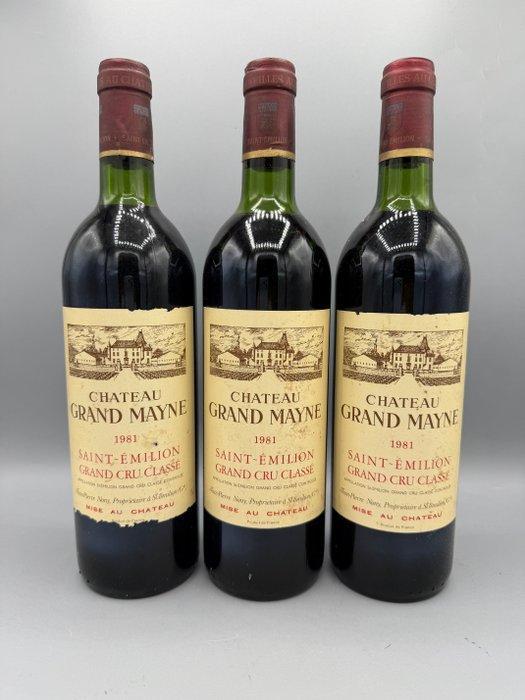 1981 Château Grand Mayne - Saint-Émilion Grand Cru Classé -, Verzamelen, Wijnen