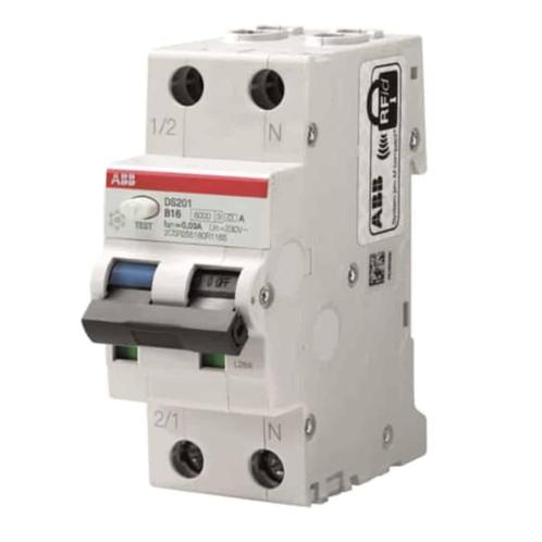 ABB aardlekautomaat DS201 B 16A 1P+N 300mA - 2CSR255180R3165, Doe-het-zelf en Verbouw, Elektra en Kabels, Ophalen of Verzenden