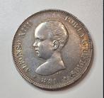Spanje. Alfonso XIII. 5 Pesetas 1891*91 PGM (Zonder