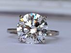 Zonder Minimumprijs - Ring - 18 karaat Witgoud - 4.00ct. tw., Nieuw