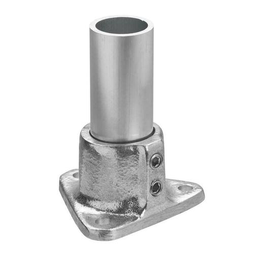 Buiskoppeling Voetplaat Driehoek Ø 48 mm Aluminium, Doe-het-zelf en Verbouw, IJzerwaren en Bevestigingsmiddelen, Nieuw, Verzenden
