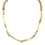 Gouden choker 45 cm 14 karaat, Verzenden, Zo goed als nieuw, Goud, Goud