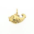 Gouden hanger van een vis (vis kettinghanger, vis hanger), Ophalen of Verzenden, Gebruikt, Goud, Overige merken