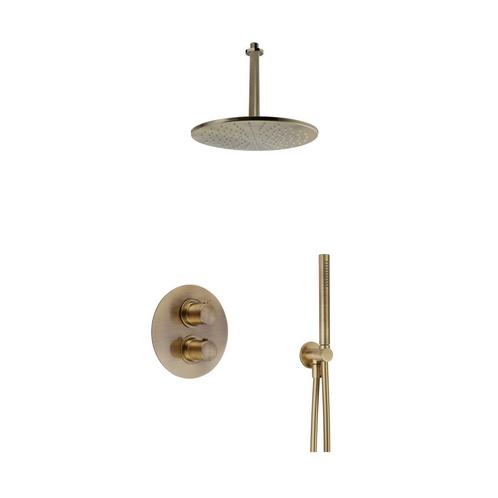 Regendoucheset Inbouw Salenzi Giro R Plafond Uitloop, Doe-het-zelf en Verbouw, Sanitair, Kraan, Nieuw, Ophalen of Verzenden