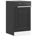 vidaXL Vaatwaspaneel Kalmar 45x1,5x67 cm bewerkt hout zwart, Verzenden, Nieuw, Zwart