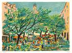 Robert Savary (1920-2000) - Paysage de Provence, le village, Antiek en Kunst