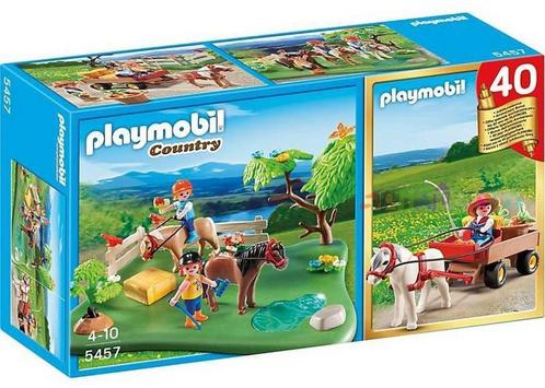 Playmobil Ponyweide met Hooiwagen - 5457 (Nieuw), Kinderen en Baby's, Speelgoed | Playmobil, Zo goed als nieuw, Verzenden