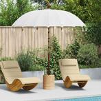 vidaXL Balinese Parasol Crème (210-220) x 260 cm, Tuin en Terras, Parasols, Verzenden, Nieuw, 2 tot 3 meter