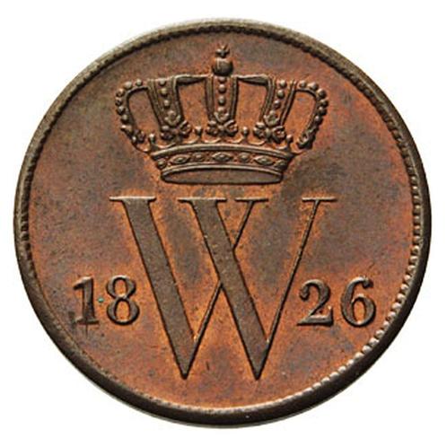 1 Cent 1826 Willem I FDC, Postzegels en Munten, Munten | Nederland, Verzenden