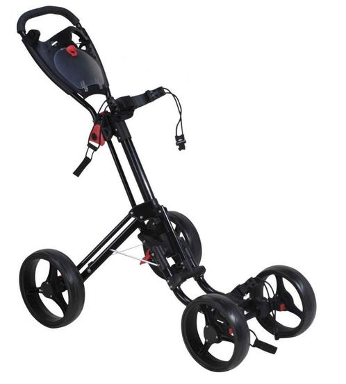 FastFold Quad Compact  4 wiel golftrolley, Sport en Fitness, Golf, Golfkar, Nieuw, Overige merken, Ophalen of Verzenden