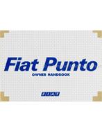 2000 FIAT PUNTO INSTRUCTIEBOEKJE ENGELS, Auto diversen, Handleidingen en Instructieboekjes