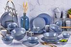 2dekans | Bjorn Servies Pattern Blue 42 delig, Huis en Inrichting, Keuken | Servies, Ophalen of Verzenden, Zo goed als nieuw
