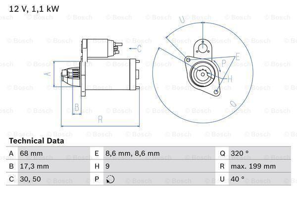 Startmotor / Starter OPEL INSIGNIA A,Sports,Tourer (1.6..., Auto-onderdelen, Motor en Toebehoren, Nieuw, Ophalen of Verzenden