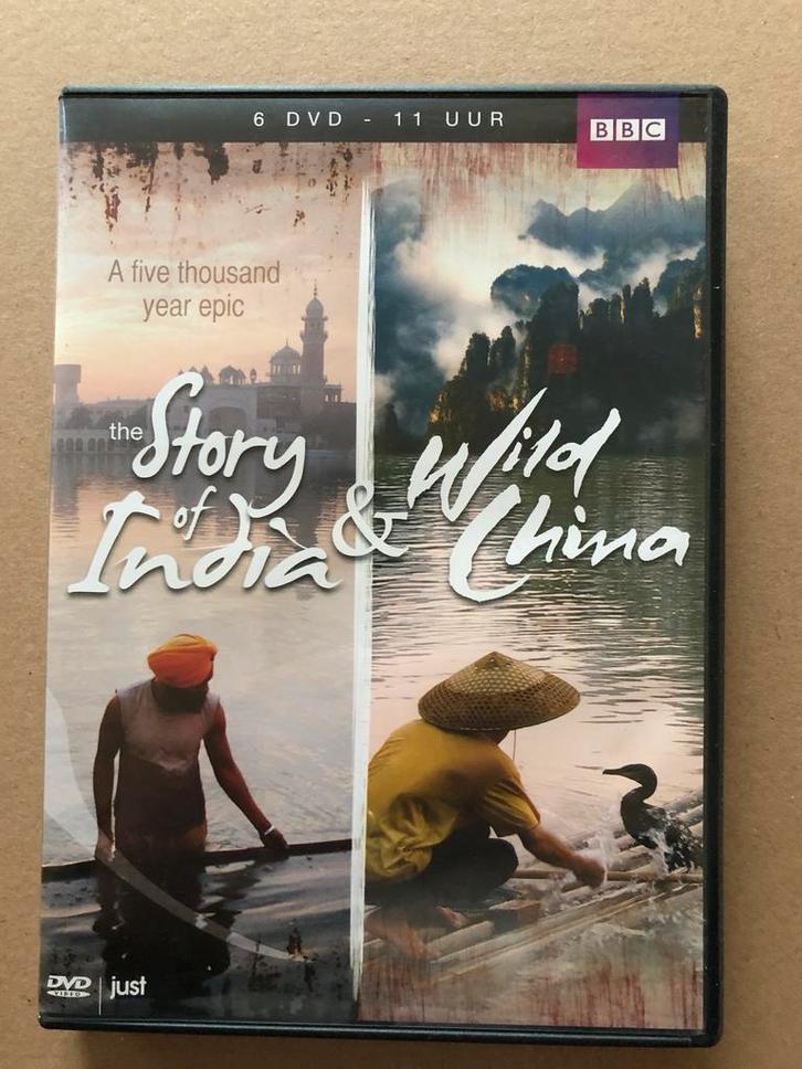 Box - 2 documentaires Story of India / Wild China bekroond, Cd's en Dvd's, Dvd's | Documentaire en Educatief, Zo goed als nieuw