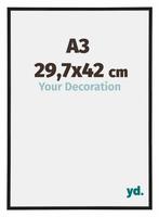 Fotolijst A3 - 29,7x42 cm - Zwart Mat - Kunststof - Antony, Huis en Inrichting, Woonaccessoires | Lijsten, Verzenden, Nieuw