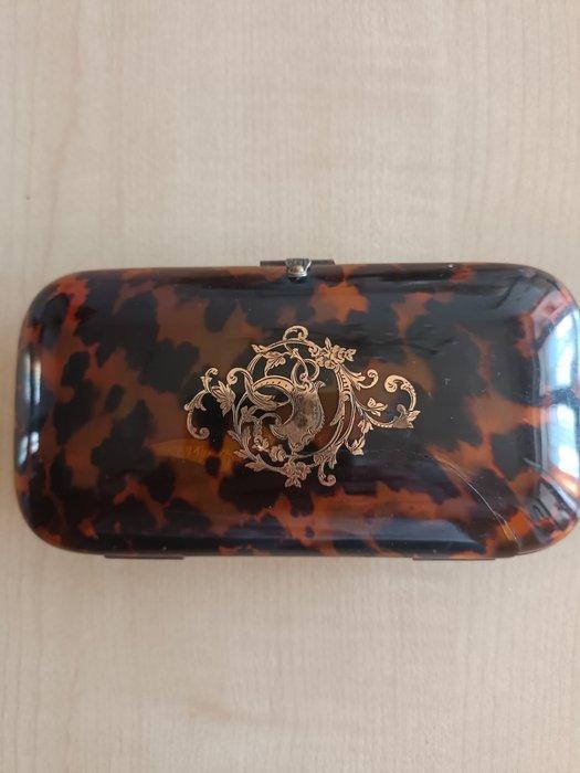 Kist - nep schildpad, goud, Antiek en Kunst, Antiek | Overige Antiek