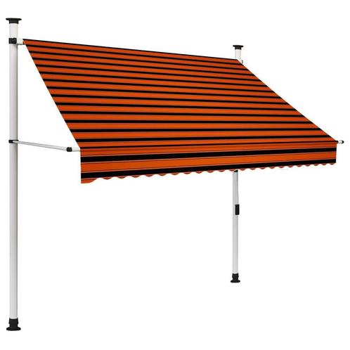 Luifel 200cm Oranje/Bruin | Retourdeal -40%, Tuin en Terras, Zonneschermen, Minder dan 250 cm, Nieuw, Uitvalscherm, 150 tot 300 cm