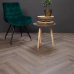 Plak-PVC visgraat gerookt eiken v.a. €7,98 - ACTIE, Ophalen of Verzenden, Nieuw, Kunststof, Vloerdelen of -planken