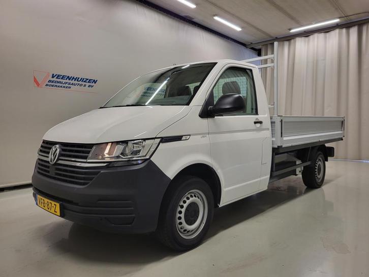 Volkswagen Transporter 2.0TDI L2/H1 Pick-up Euro 6!, Auto's, Bestelauto's, Onderhoudsboekje, Lease, Handgeschakeld, Wit, Financial lease