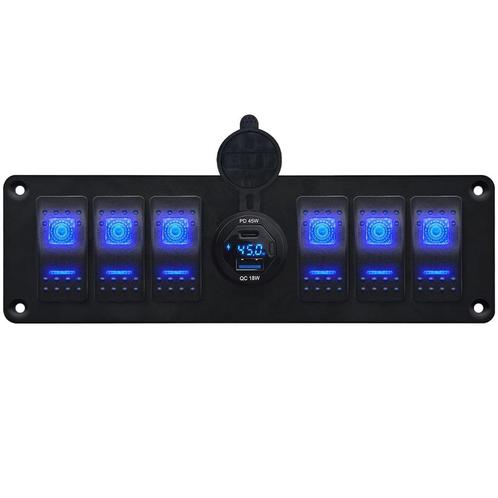 ProRide Schakelpaneel 12V voor Auto/Boot - USB/USB C, Auto-onderdelen, Dashboard en Schakelaars, Nieuw, Verzenden