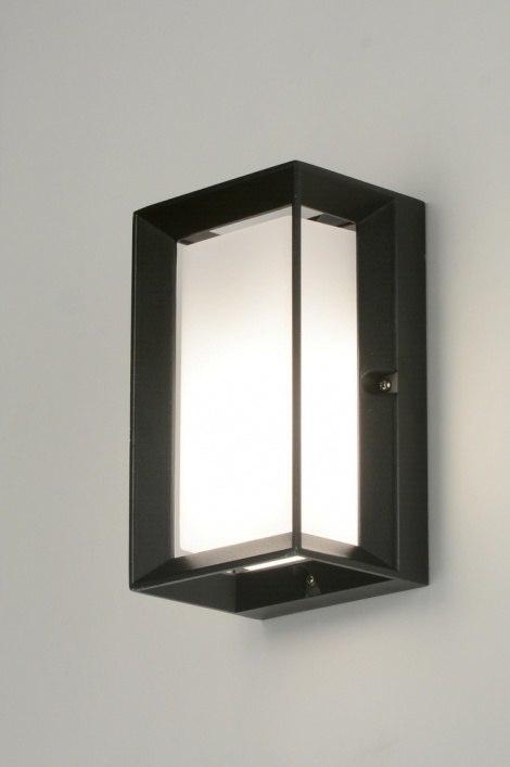 Rietveld Wandlampen - Zwart - Kunststof, Aluminium, Huis en Inrichting, Lampen | Wandlampen, Verzenden